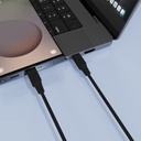 Powerology Power Sync Flex Usb-C To Usb-C Pd 100W 2M Cable,Pcab017Bk,Black