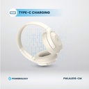 Powerology Hybrid Anc Headphones - Cream,Pwlau016-Cm,Cream