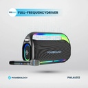 Powerology Deep Bass Party Speaker,Pwlau012,Black