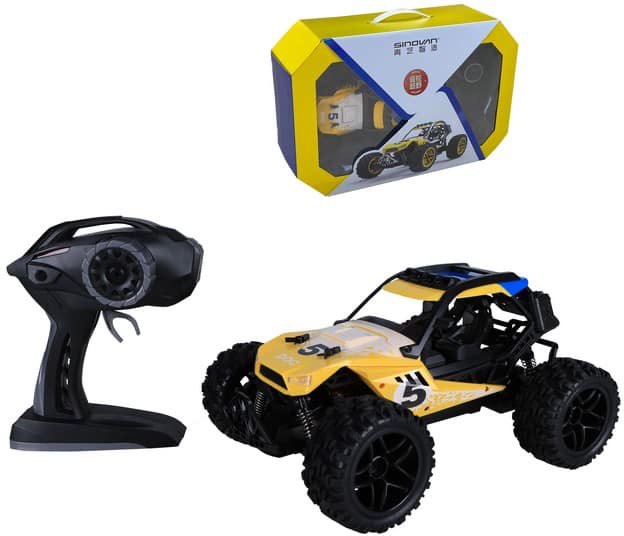 Sam Toys 1:12 High Performing Rc Car (Red - Yellow) 