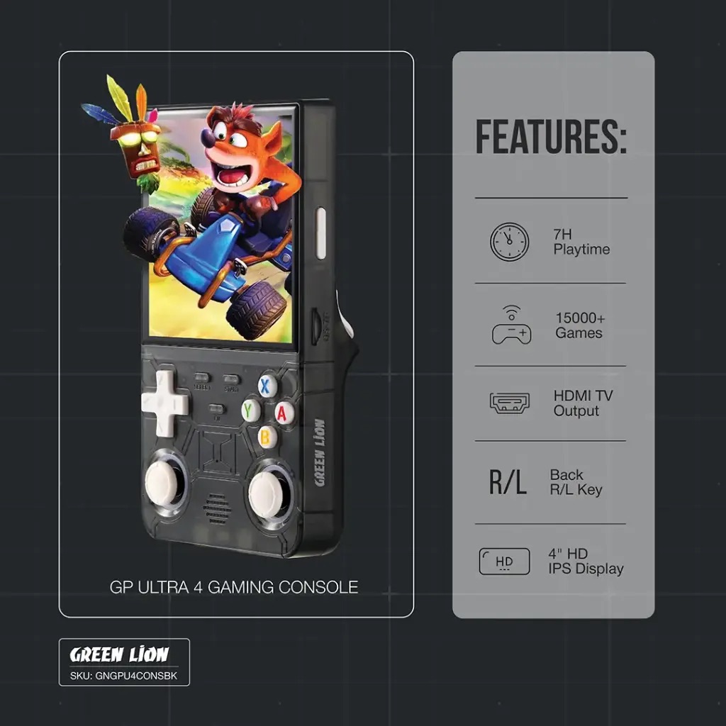 Green Lion Gp Ultra 4 Gaming Console,Black