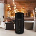 Lepresso Travel Heated Mug 12Oz With Wireless Charging Pad - Black