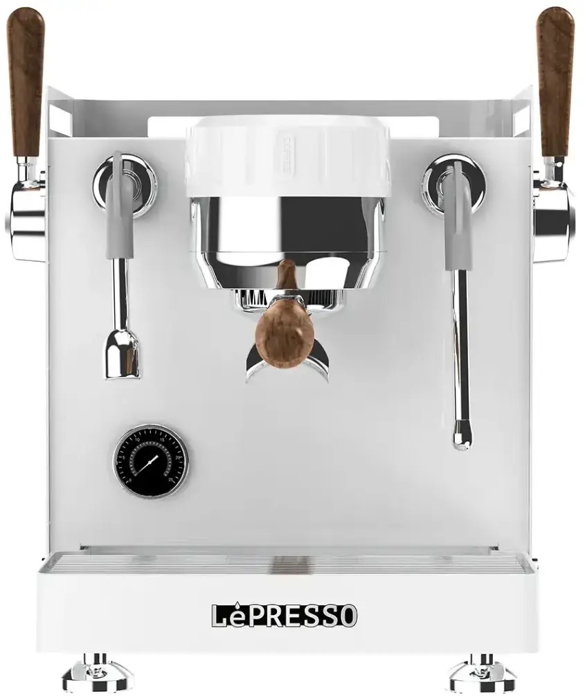Lepresso Bellissimo Triple Boiler 15 Bar Coffee Machine With Dual Italian Pump - White
