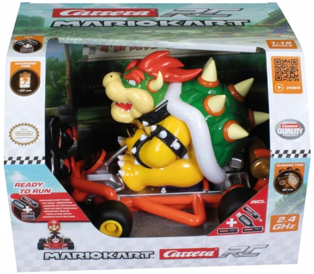 Remote Control Mario Kart Pipe Kart Bowser