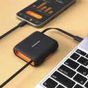 Porodo Multi-Functional Travel Data Cable Set,Pds0013Og,Orange