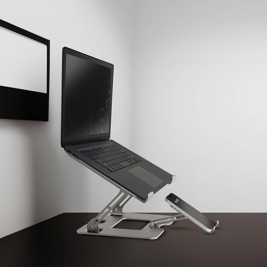 Porodo Smart Folding Multi-Device Stand,Pdhsm09Sl,Silver