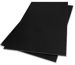Foam Board 10mm 70x100cm Black-Black W/OPP