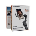 Porodo 3-Axis Gimbal Stabilizer Magnetic Fill Light
,Pdlfst127Bk,Black