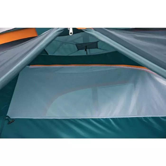 Bestway (28"+6'11"+28") x 7'10" x 54"/(70cm+2.10m+70cm) x 2.40m x 1.38m Alpine Dome 4 Tent with SwiftClick Setup