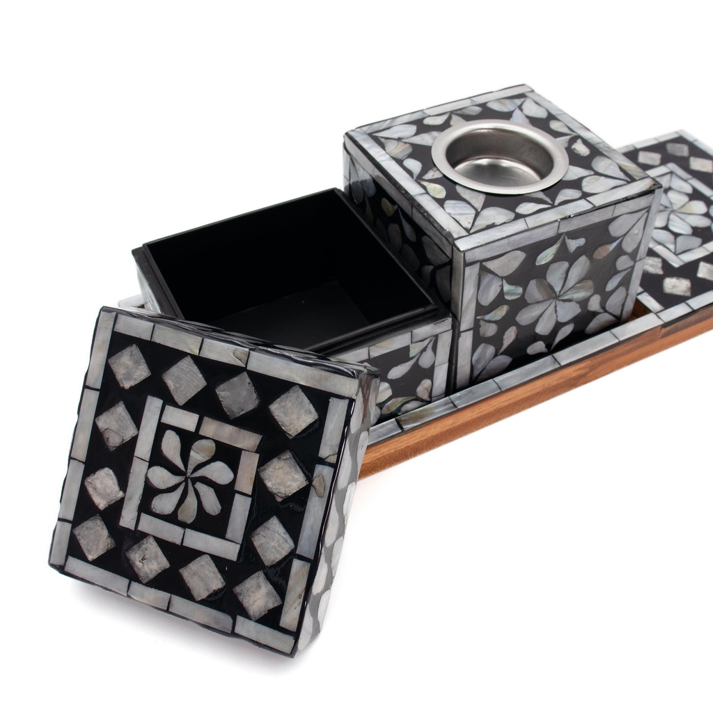 Mother of Pearl Mabkhara Black