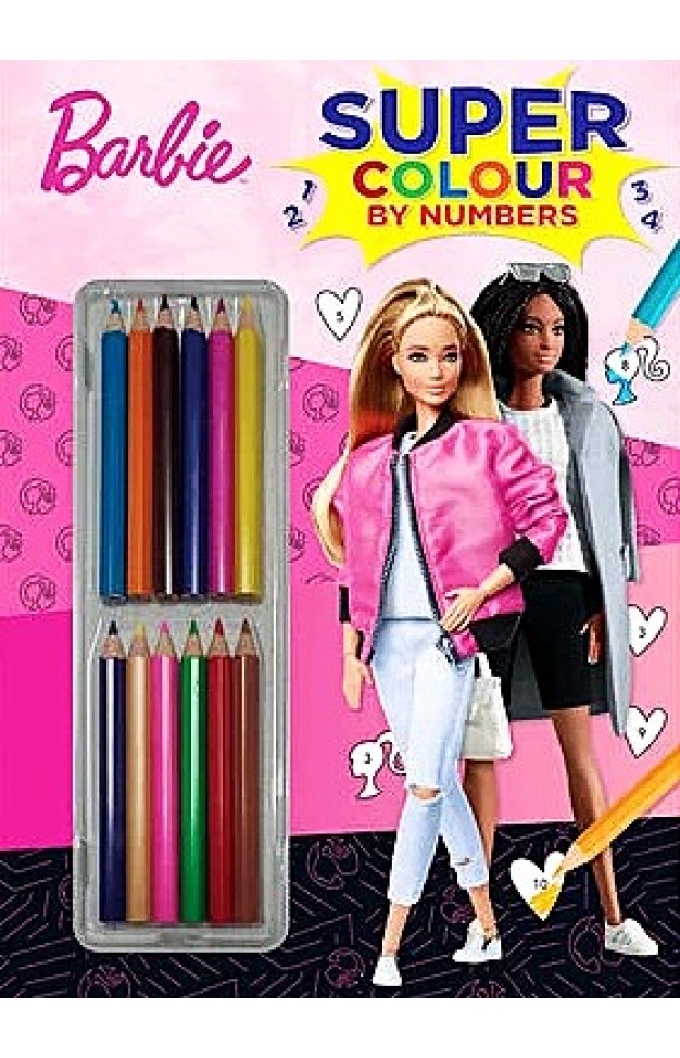 Barbie Super Colour By Numbers