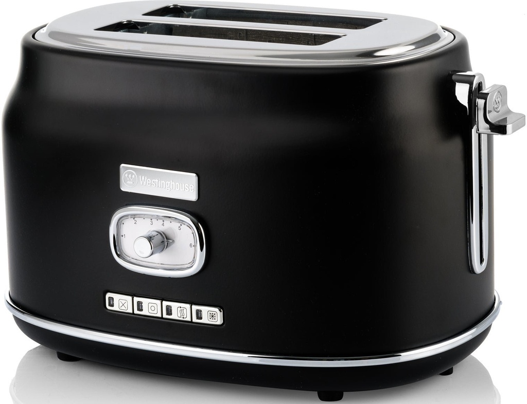 Westinghouse,  2 Slice Toaster, with 1 pc bun warmer , Black 