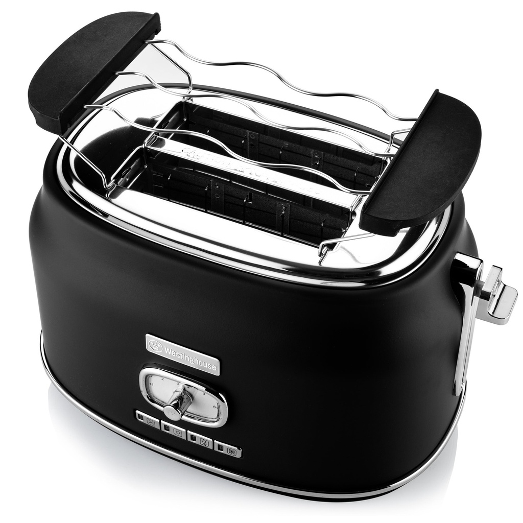 Westinghouse,  2 Slice Toaster, with 1 pc bun warmer , Black 