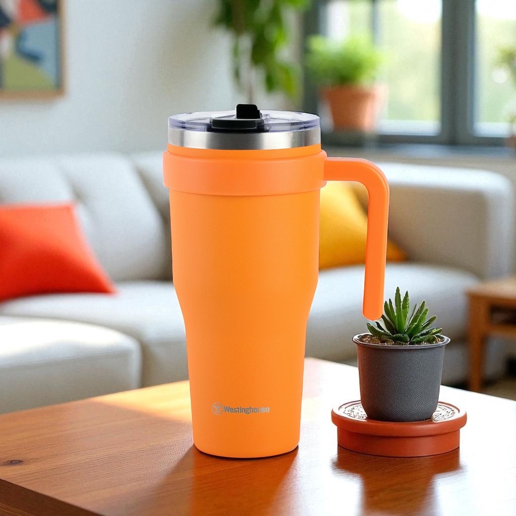 Westinghouse, 40oz Double Wall Stainless Tumbler, 40 oz, 1184 ml , Orange