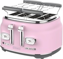 Westinghouse,  4 Slice Toaster, with 2 pcs bun warmer , Pink