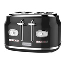 Westinghouse,  4 Slice Toaster, with 2 pcs bun warmer , Black 