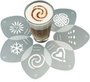 Aerolatte Set Of 6 Cappuccino Art Stencils In Tin Box