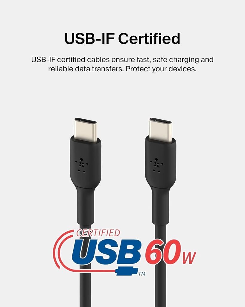 Belkin Boostcharge Usb-C To Usb-C Cable, 1M, Black