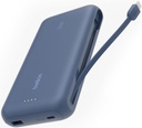 Boostcharge Power Bank 20K, Pd 30W With Usb-C Integrated Cable And Usb-C & Usb-A Ports, Blue