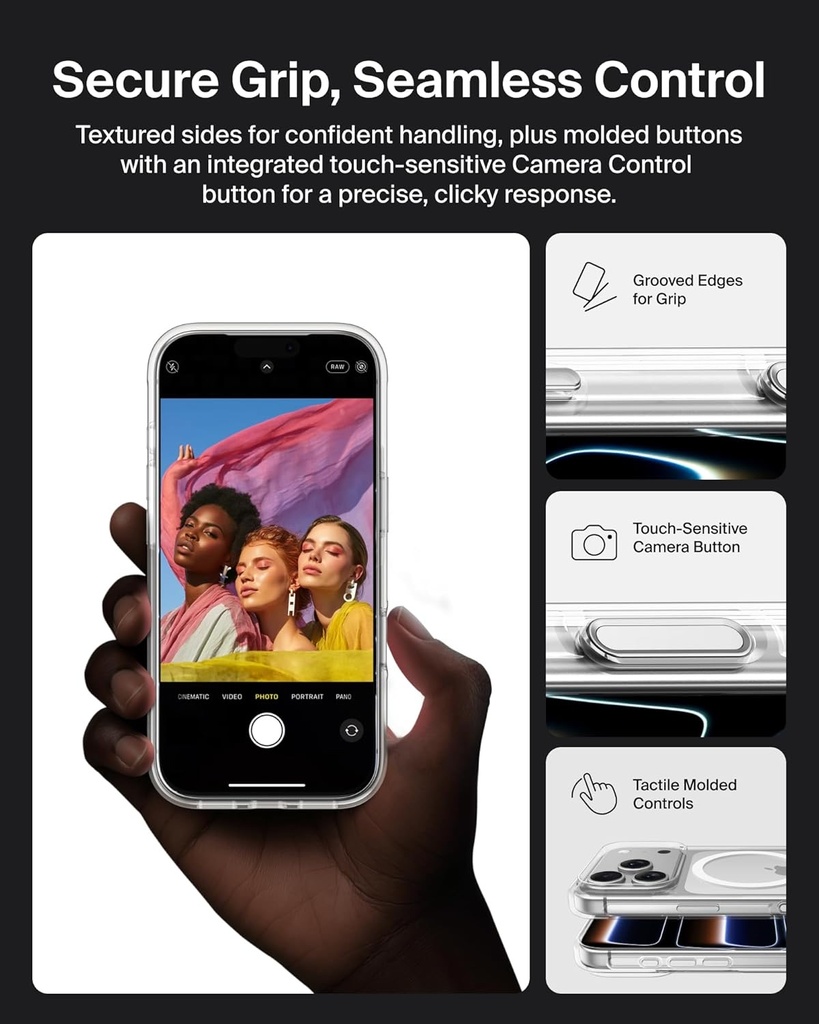 Belkin Sheerforce Clear Case For Iphone 17 Pro Transparent