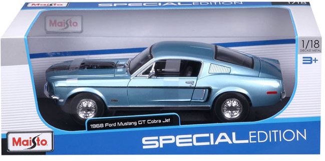 1:18 Sp. Ed. (A) - 1968 Ford Mustang Gt Cobra Jet