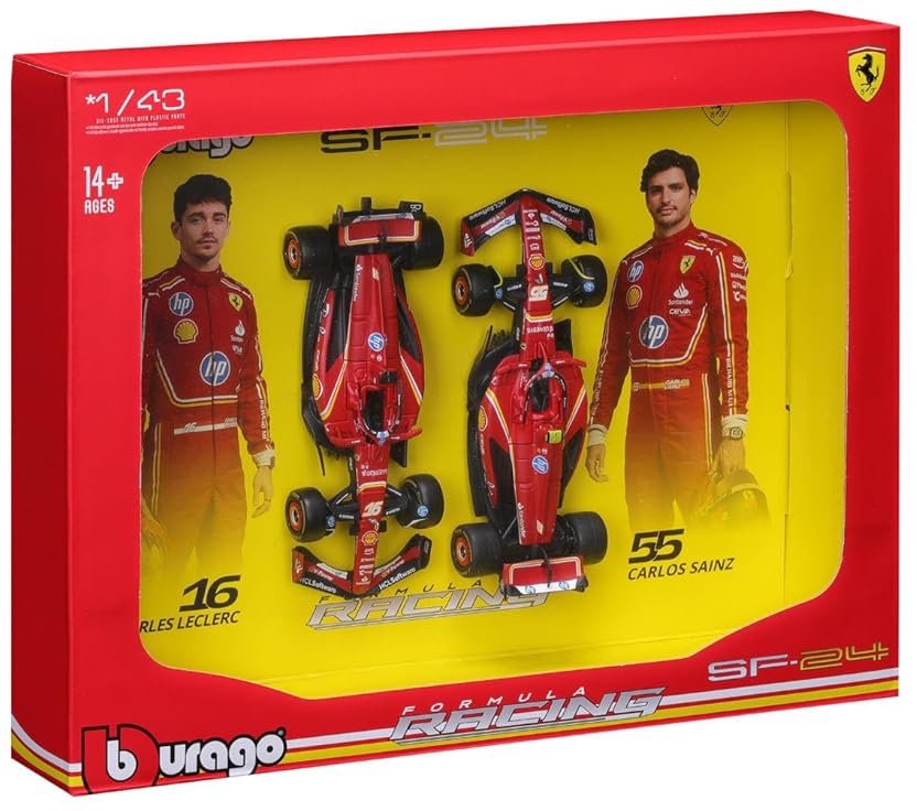 1:24 Ferrari Formula (With Helmet, Without Plastic Stand) - Sf-24 - 2Pk (Vertical)