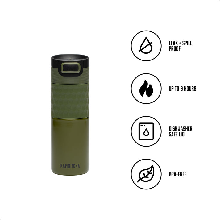 Kambukka Etna SS Insulated Tumbler 500 ml -Khaki Warrior