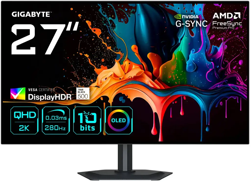 Gigabyte MO27Q28G 27" WOLED 280Hz Gaming Monitor - شاشة