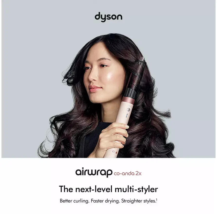 Dyson Airwrap Co-anda2x Multi-Styler and Dryer - Straight + Wavy (Ceramic Pink/Rose gold) 