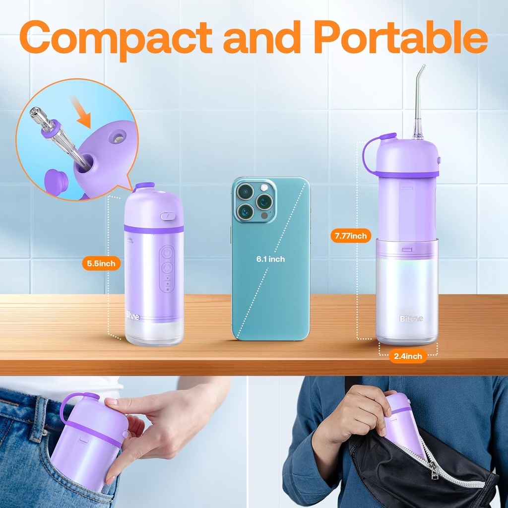 Bitvae P1 Portable Mini Water Flosser Lavender