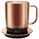 Lepresso Aurelio Ceramic Mug with Temperature Control Base Rose Gold