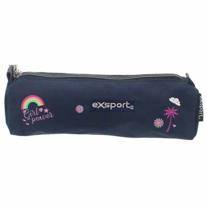 Pencil Case Triple ZIP - ICON (Plain)-Exsport