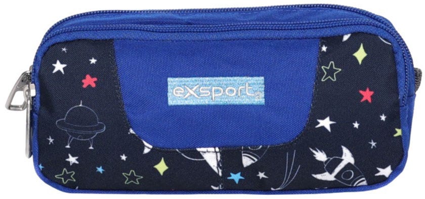 Pencil Case Double Zip - Kids Pattern-Exsport