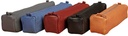 Age Bag, Squared Pencil Case In Leather 21X4,5X4,5Cm Assortment
