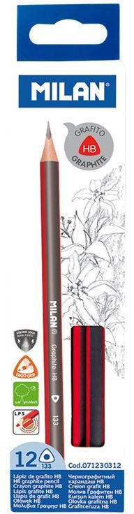 Lead Pencil Hb Graphite Pencils, Triangular Box 12
