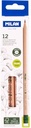 Box 12 hexagonal HB graphite pencils with eraser, FSCÂ®-certified wood