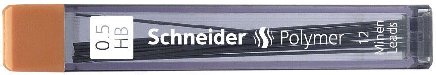 Lead refill Fineleads 0,5 HB Tub 12 Pieces Schneider