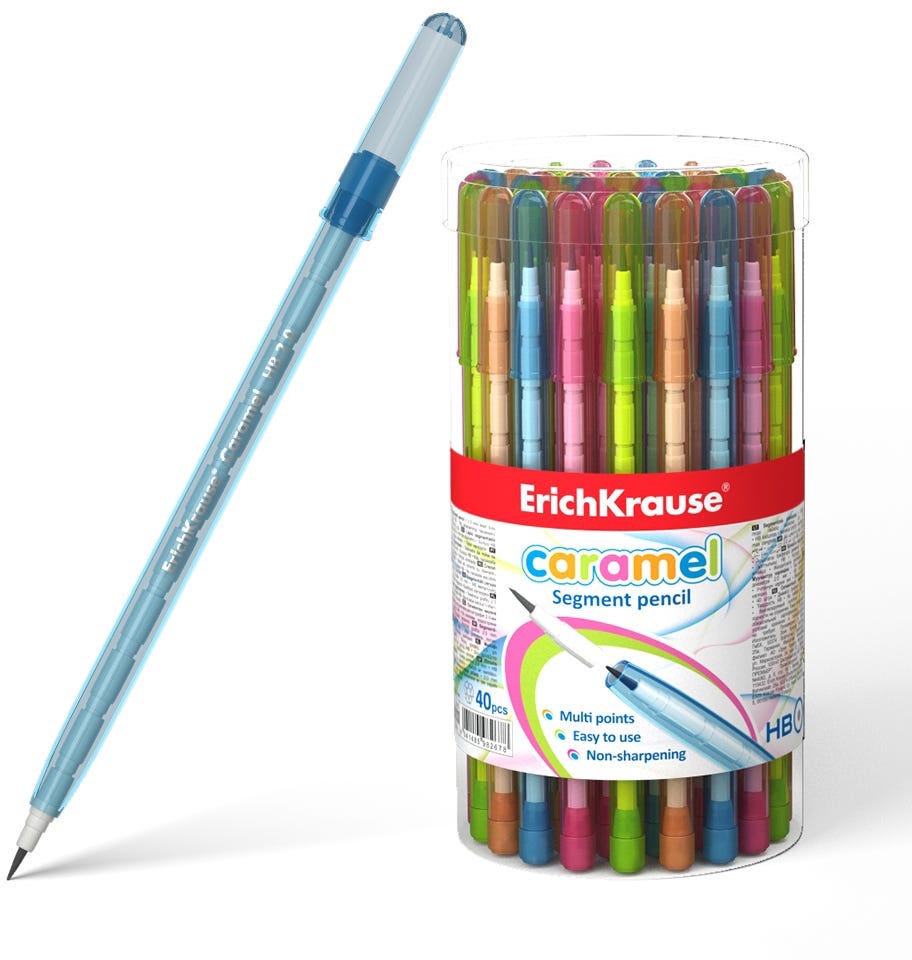 Pencil Push Point Erichkrause Caramel 1.5 Mm, Hb
