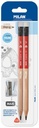 Lead Pencil Maxi Hb Graphite Pencils + 1 Maxi Pencil Sharpener, Blister Pack