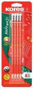 Pencil With White Eraser Mathmagic Triangular No.2 = Hb, Sharpened / 4 Pencils Grafitos