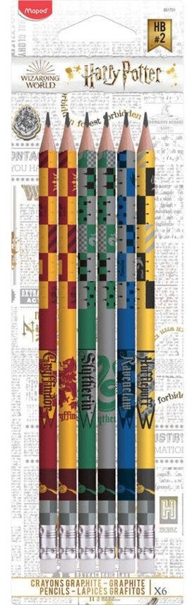 Graphite Pencils+Er Harry Potter Bls=6Ea