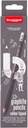 Bruynzeel Graphite pencil set | 12 HB graphite pencils with eraser tips