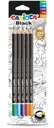 CARIOCA Black Lead Pencil bl. 5pcs Assorted