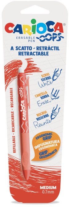 CARIOCA Oops Retractable bl. 1pc Red