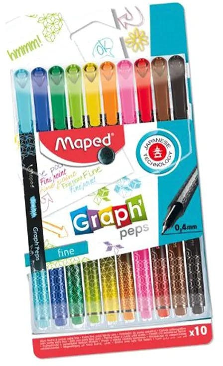 Graph'Peps Fineliner Deco PAC=10col