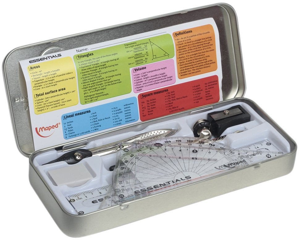 Geometry set Essentials Geomtry Set of 9 pieces