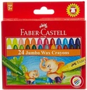 Faber-Castell Jumbo Wax Crayons 24 Color 90Mm