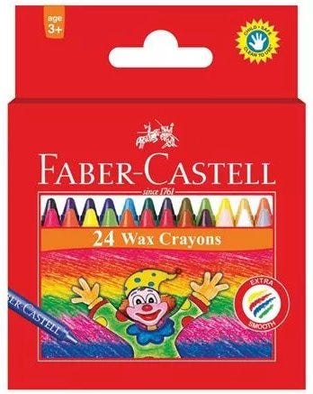 Faber-Castell Wax Crayons 12 Color 90Mm