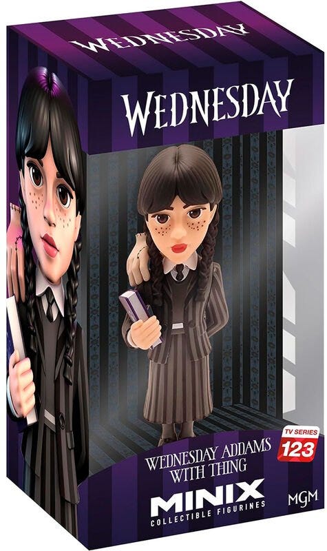 Minix Wednesday Wednesday Addams With Thing Collectible Figure