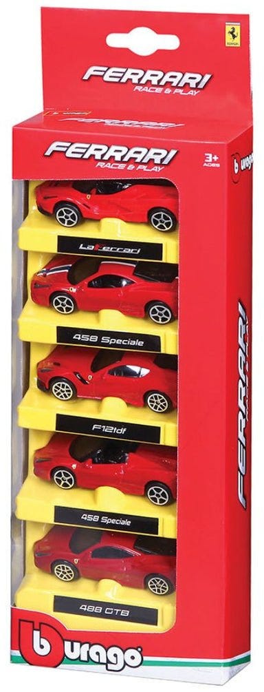BB 18-56105 1:64 FERRARI R & P 5-Pk. 47556105